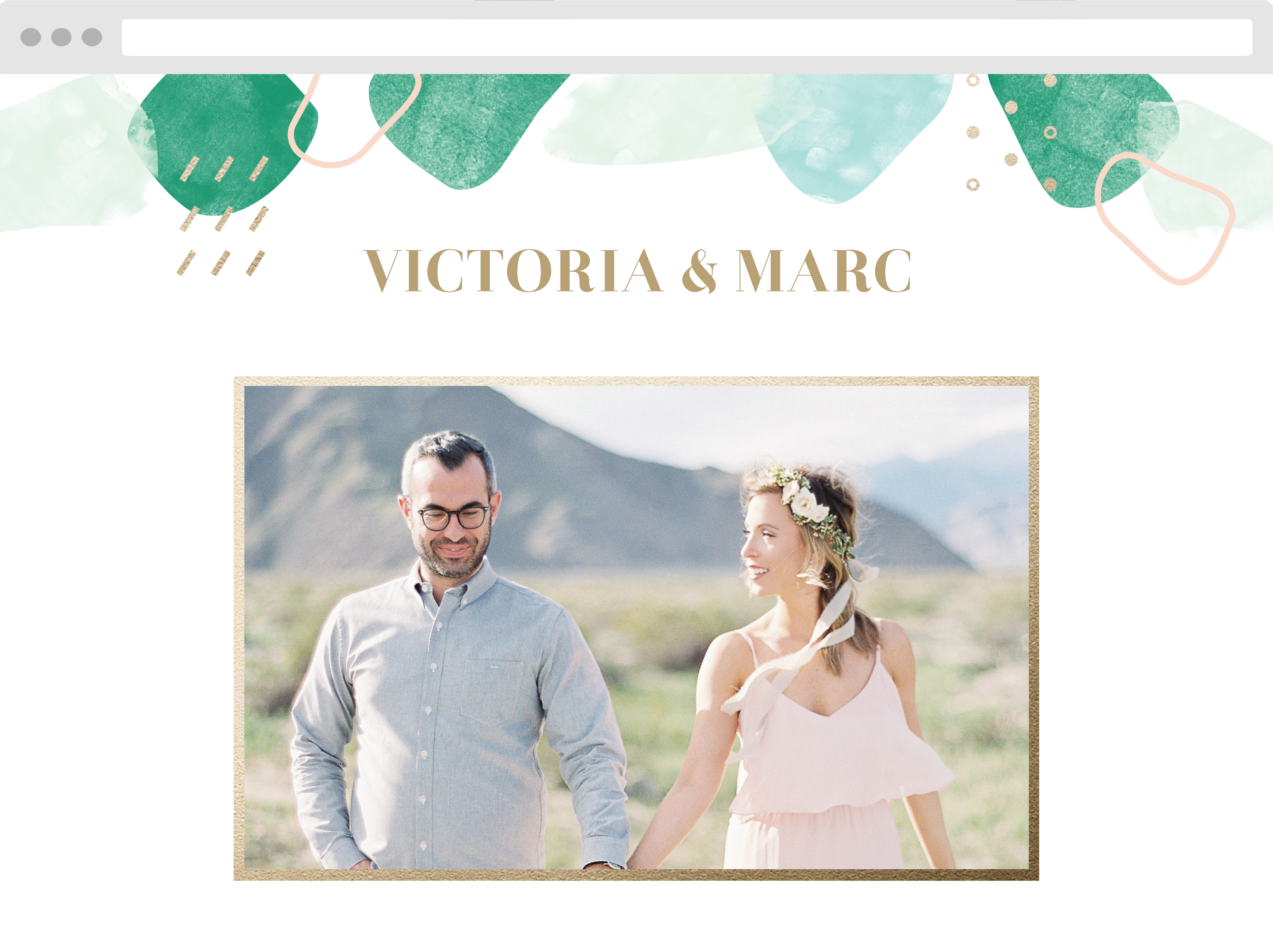 Sea Breeze Collage Wedding Website