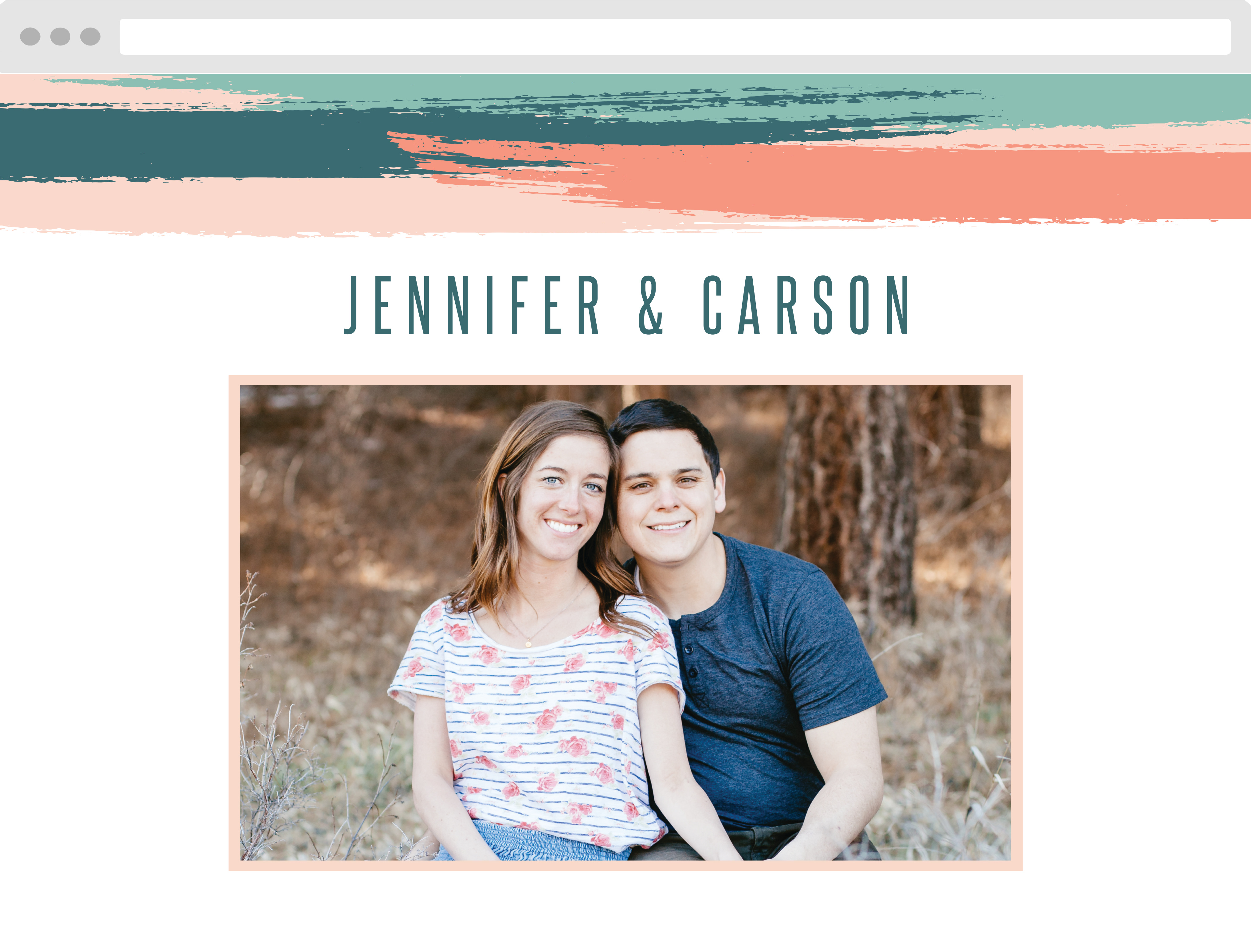 Painterly Perfection Wedding Website