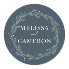 Our Evergreen Wreath Registry Cards utilize the same gorgeous design and color scheme as several other cards in the Evergreen Wreath wedding suite.