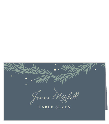Our Evergreen Wreath Wedding Place cards are a wonderful choice for seating arrangements on your special day!