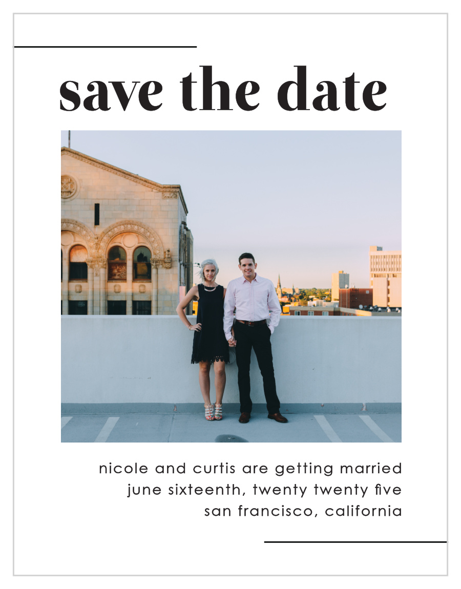 Mod Type Save the Date Cards