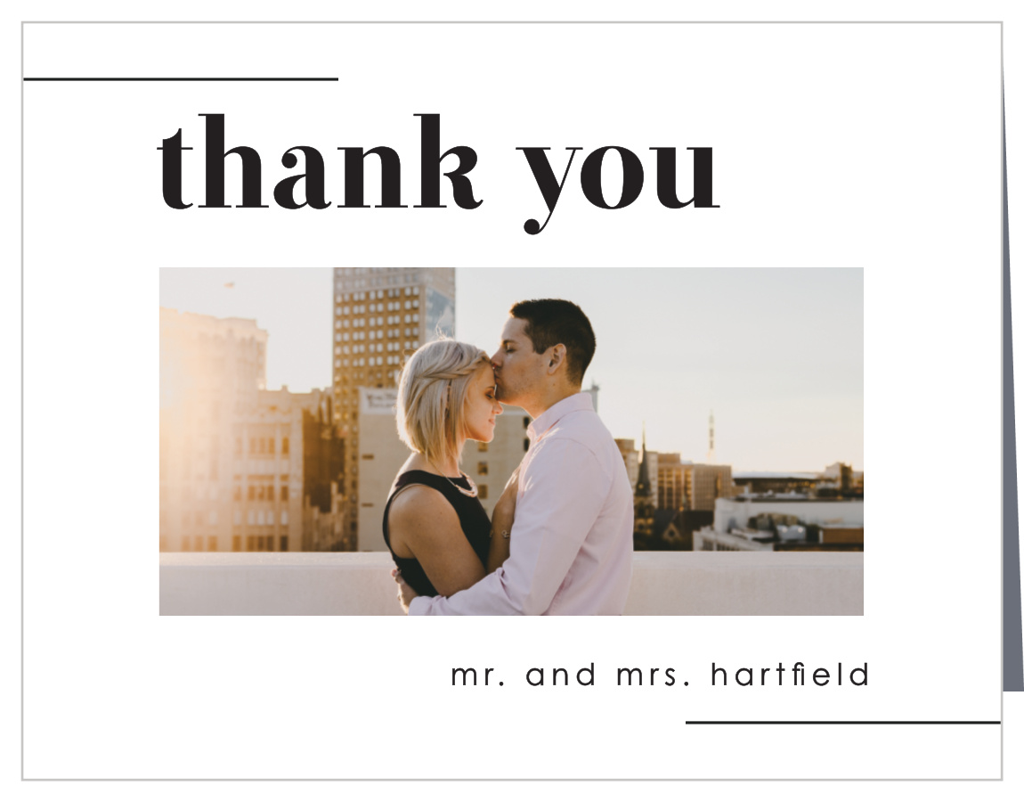 Mod Type Wedding Thank You Cards