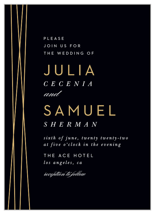 Enjoy the company of your friends and family when you use our Cross Over Wedding Invitations to invite them.