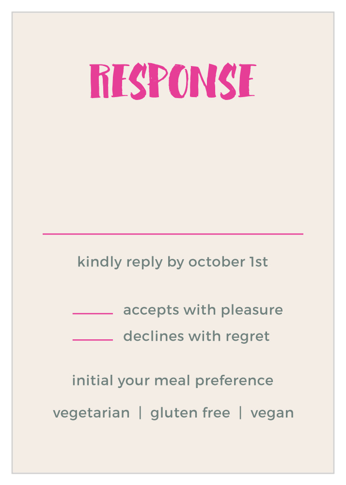 Bright Lettering Response Cards