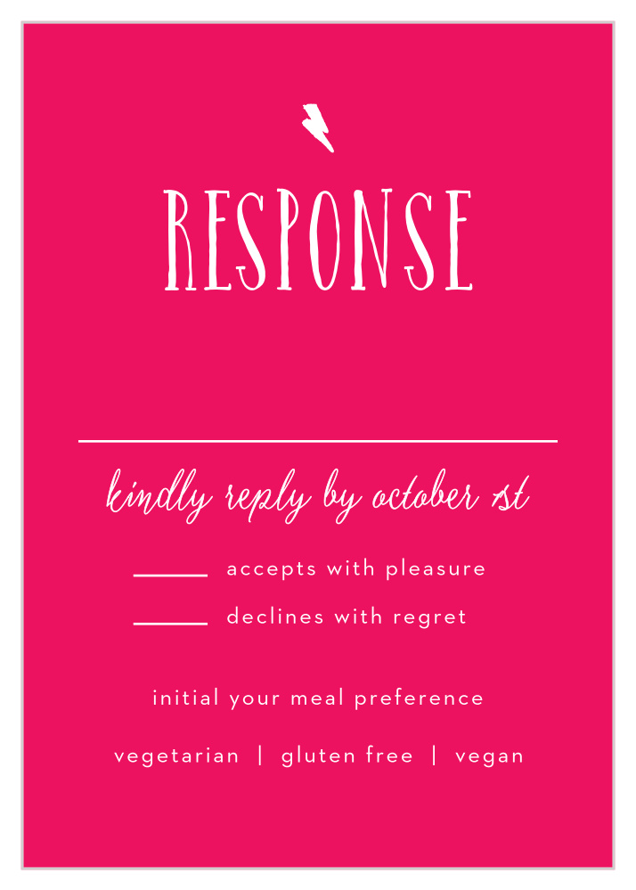 Cupid's Keys Response Cards