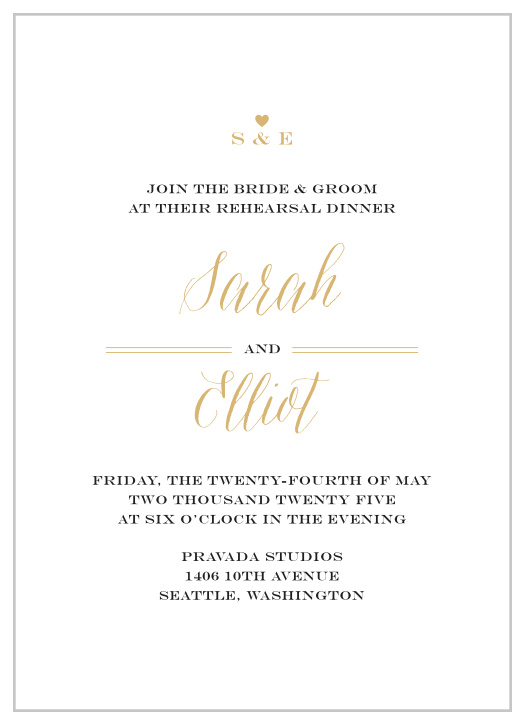 Gather together everyone you need with our gorgeous Rustic Chic Rehearsal Dinner Invitations.