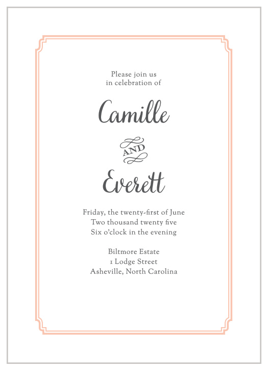 Our Utterly Chic Rehearsal Dinner Invitations are perfect for gathering your friends and family together for a wedding test run.