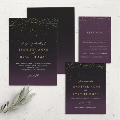 Light & Lantern Wedding Invitations