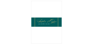 Our Striped Swash Wedding Belly Bands Cards utilize the same gorgeous design and color scheme as several other cards in the Striped Swash wedding suite.