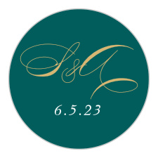 Our Striped Swash Wedding Stickers utilize the same gorgeous design and color scheme as several cards in the Striped Swash wedding suite. 