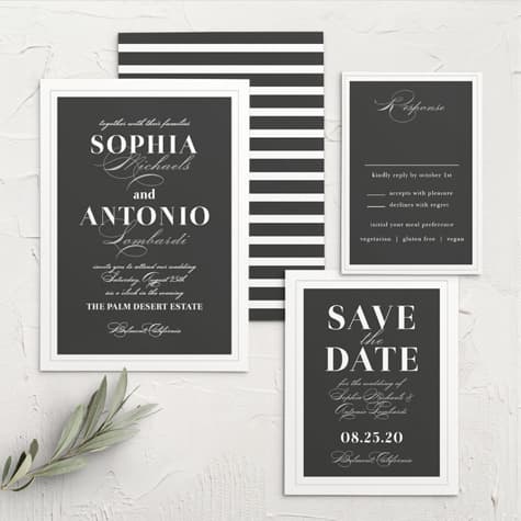 Framed Forever Wedding Invitations
