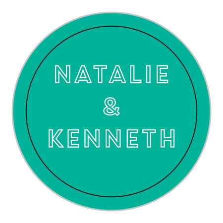Bold Outline Wedding Stickers