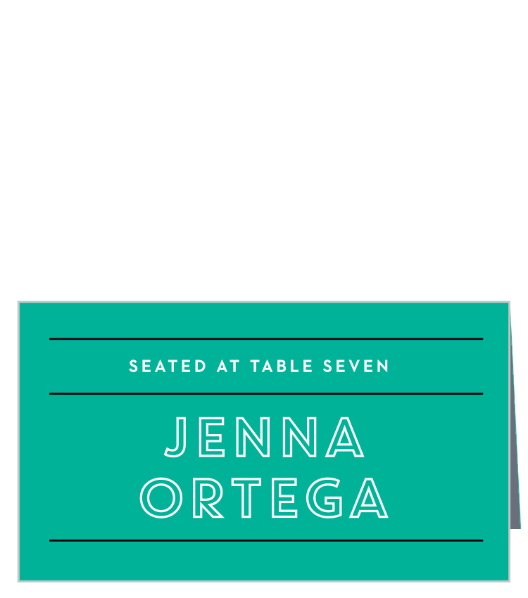 Bold Outline Place Cards