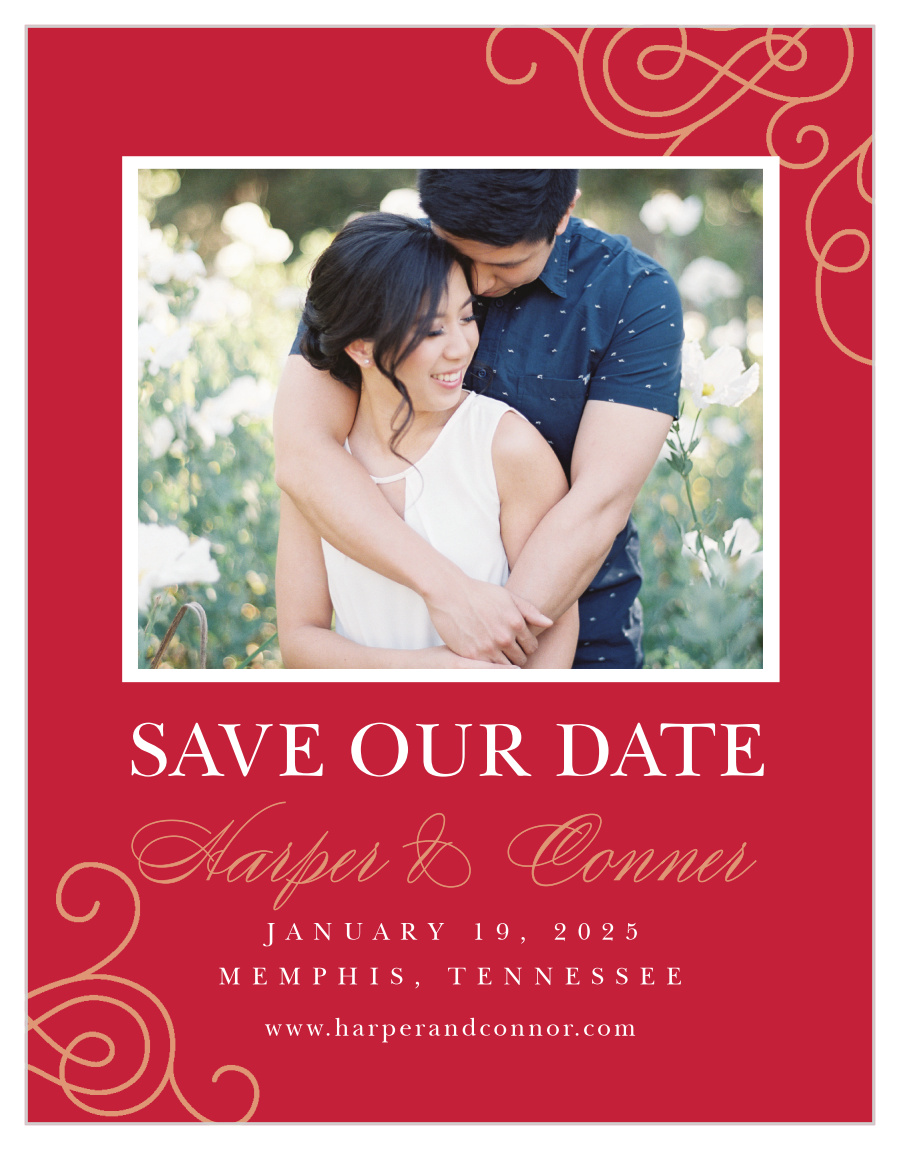 Color of Love Save the Date Cards