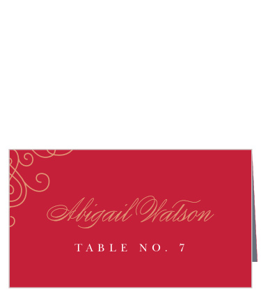 Our Color of Love Place Cards are classically romantic. 