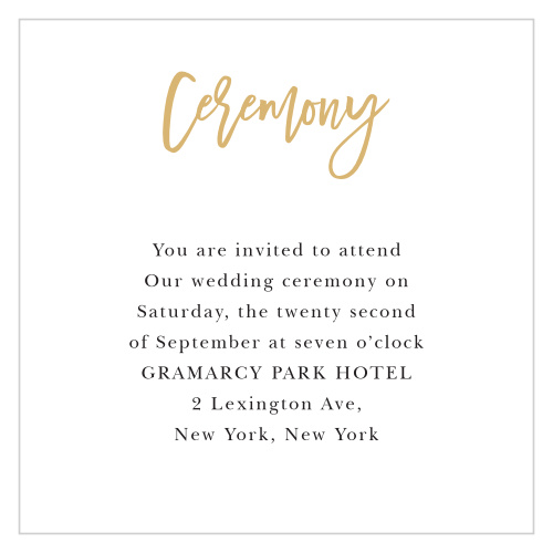 Our Rustic Plaid Ceremony Cards utilize the same gorgeous design and color scheme as several other cards in the Rustic Plaid wedding suite.