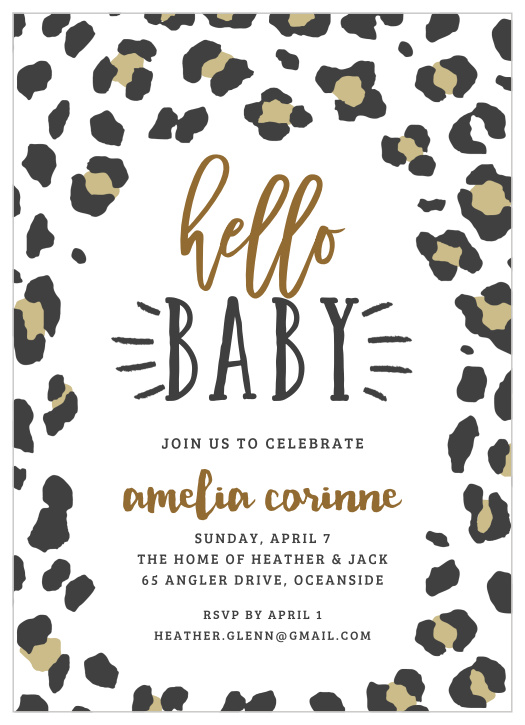 Our Framed Safari Baby Shower Invitations are cute and full of all kinds of animal fun.