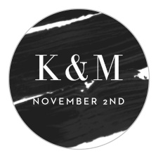 Our Modern Art Wedding Stickers utilize the same gorgeous design and color scheme as several cards in the Modern Art wedding suite. 