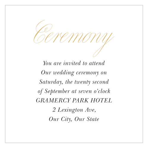 Our Love Knots Ceremony Cards are classically elegant.