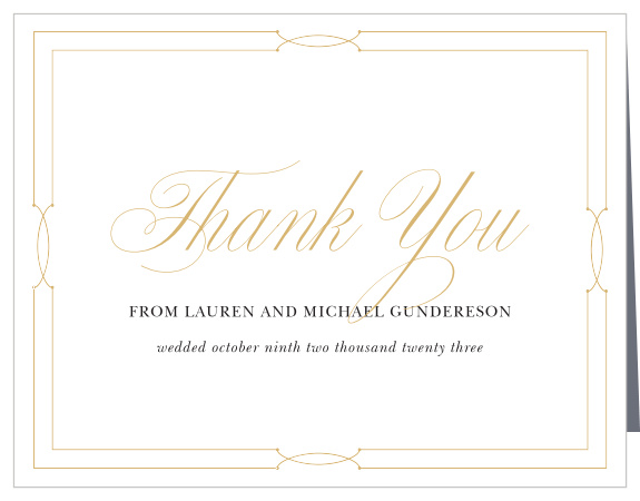 Our Love Knots Wedding Thank You Cards give classic elegance a twist!