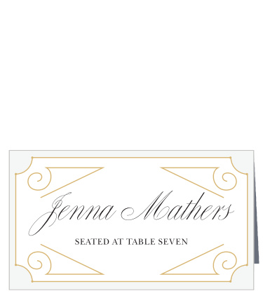 Our New Deco Frame Wedding Place Cards are the perfect combination of elegance and style!