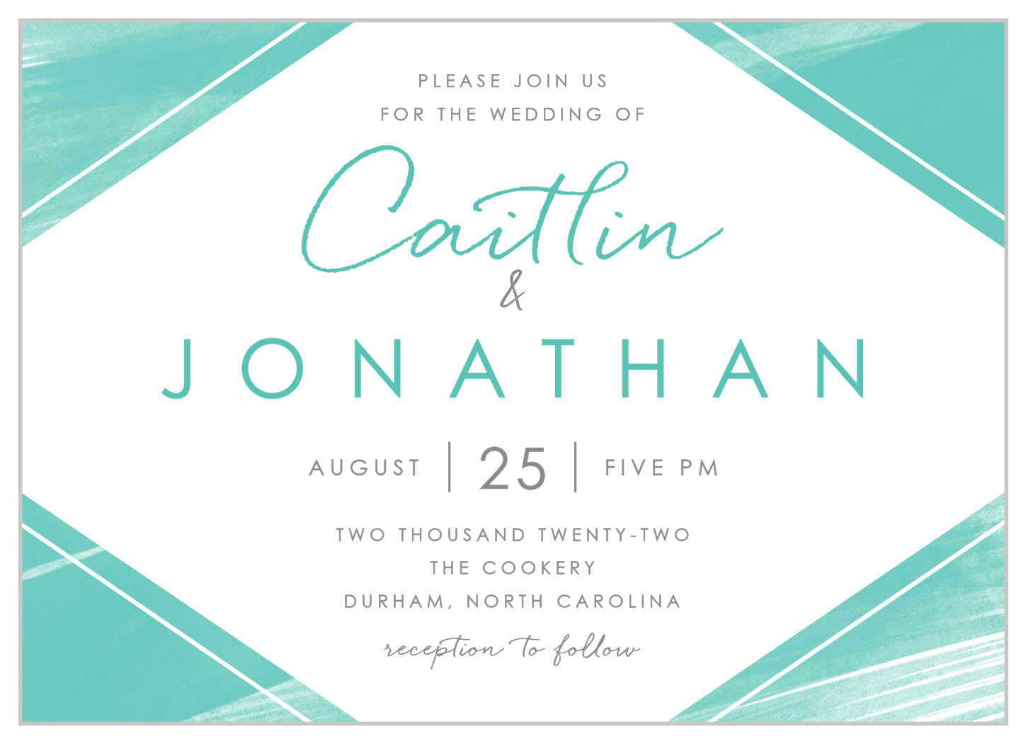 Ocean Watercolor Wedding Invitations