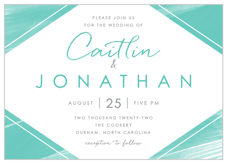 Guarantee that your wedding day is spent surrounded by your dearest friends and family with our stunning Ocean Watercolor Wedding Invitations.