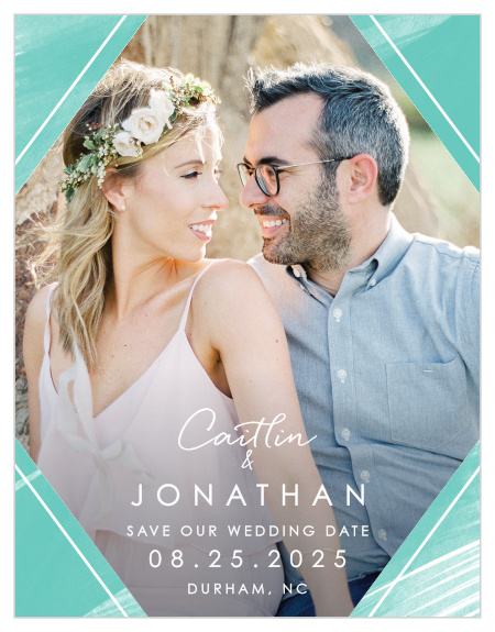 Guarantee that your guests mark their calendars well in advance with our gorgeous Ocean Watercolor Save-the-Date Cards.
