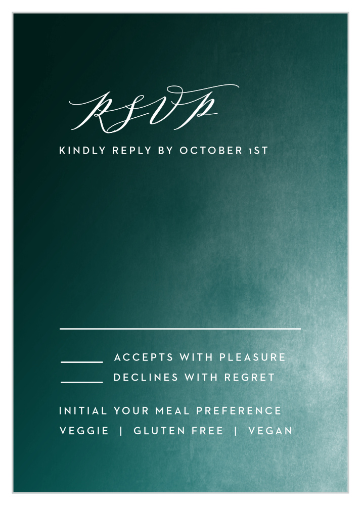Modern Ombre Response Cards
