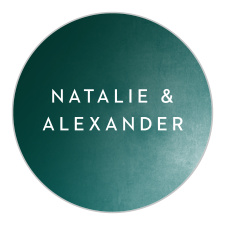 Decorate your wedding with our stunning Modern Ombre Wedding Stickers.