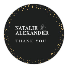 Our Luminous Sparkles Wedding Stickers utilize the same gorgeous design and color scheme as several other cards in the Luminous Sparkles wedding suite.