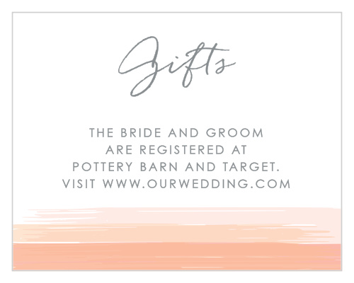 Start your married life off on the right foot with our gorgeous Artful Gallery Registry Cards.