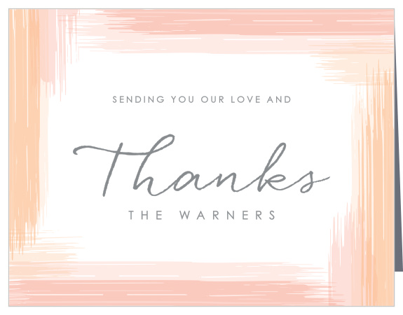 Turn your appreciation into something tangible with our gorgeous Artful Gallery Wedding Thank You Cards.