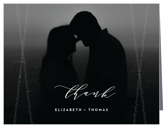 Our Stunning Starlight Wedding Thank You Cards are a great way to turn your gratitude into something tangible for your guests to hold in their hands.