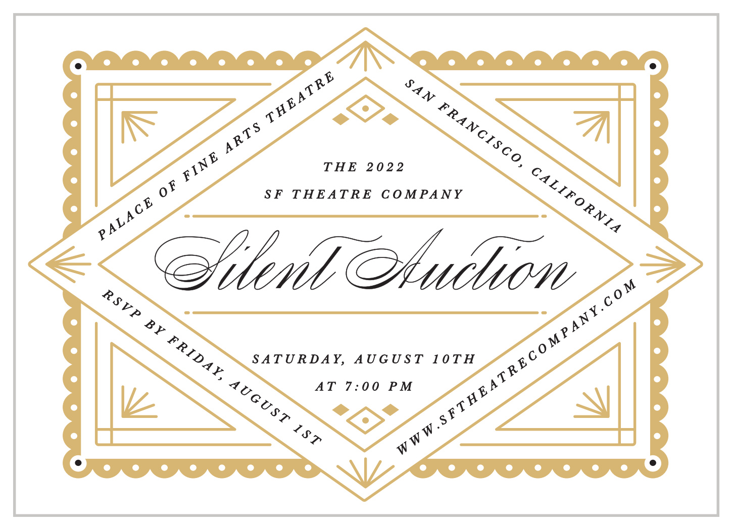 Silent Auction Gala Invitations