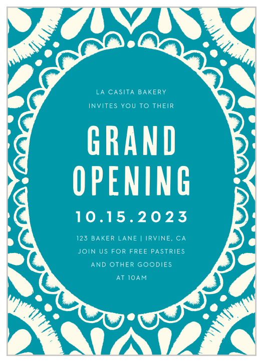 Celebrate the night away with our stunning Ornate Frame Gala Invitation.