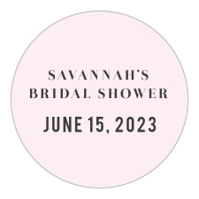 A vintage typographic style makes up our Chic Sophisticate Bridal Shower Stickers.