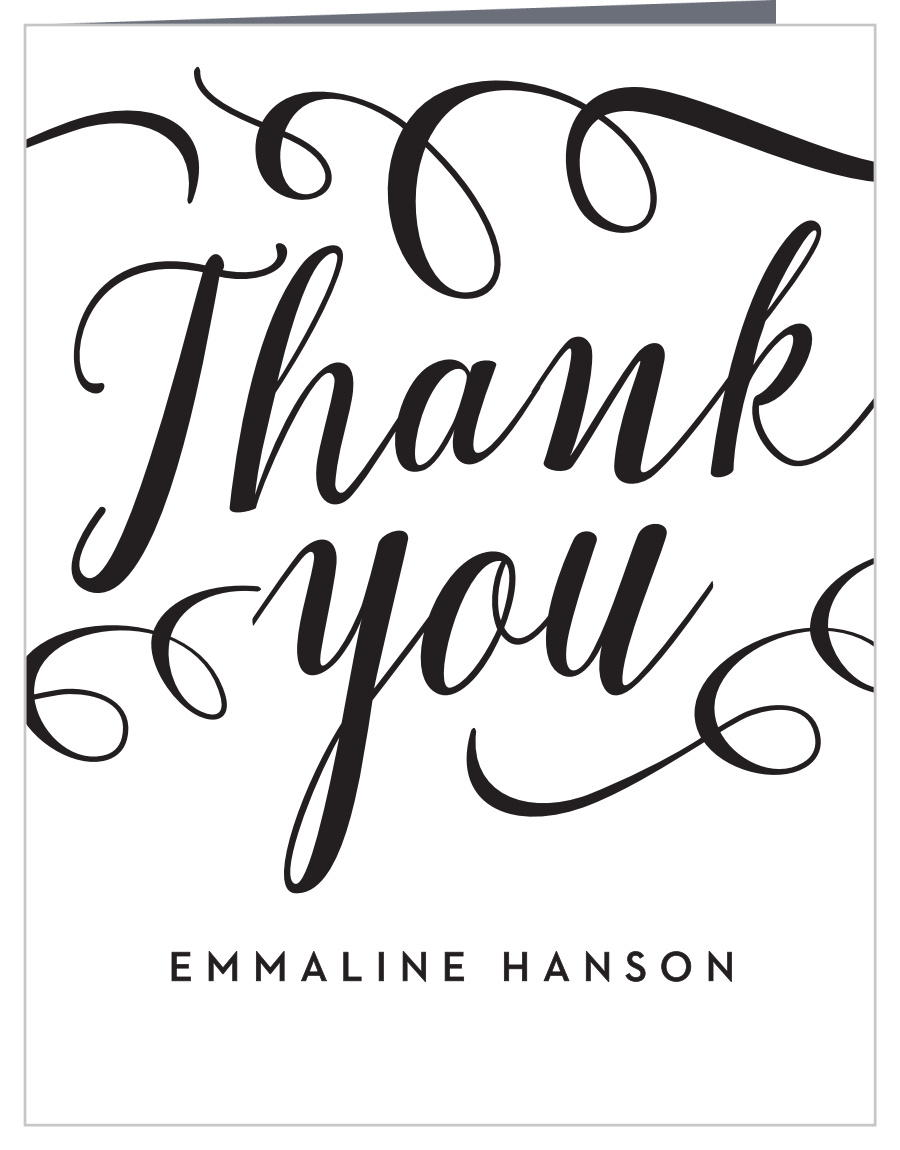 Classically Stated Bridal Shower Thank You Cards