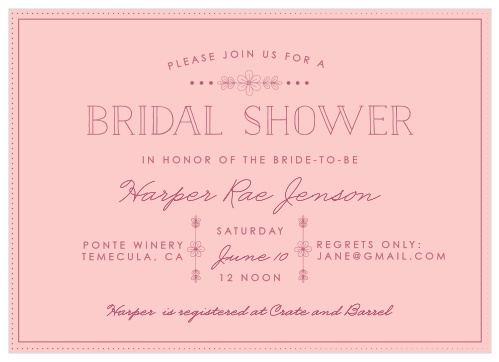 Bridal Shower Invitations | As Low As 58¢ Per Card