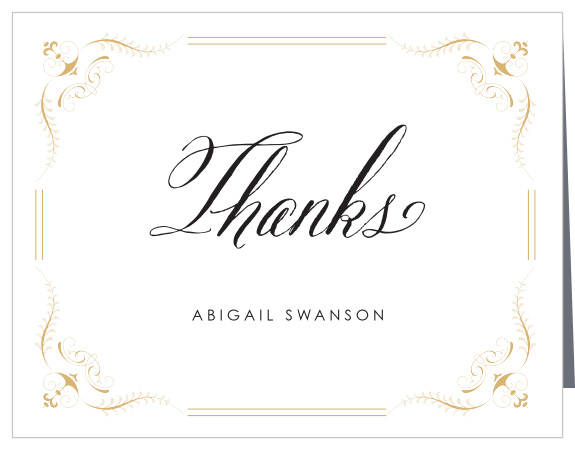 Our Fancy Affair Bridal Shower Thank You Cards are perfect for your formal event!