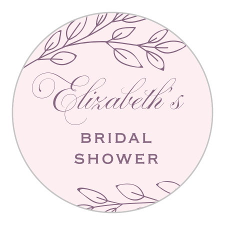 Enchanted Garden Bridal Shower Stickers