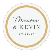 The Modern Circles logo square is the finishing touch to an already beautiful invitation suite.