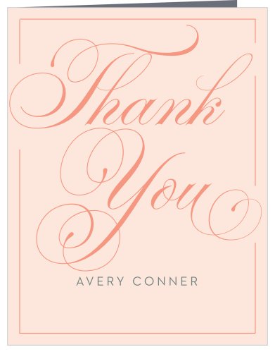 Celebrate a glamorous bride to be with our Glamorous Calligraphy Bridal Shower Thank You Cards!