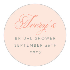 Celebrate a glamorous bride to be with our Glamorous Calligraphy Bridal Shower Stickers!