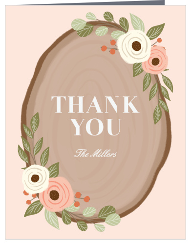 Country Chic Wedding Thank You Cards