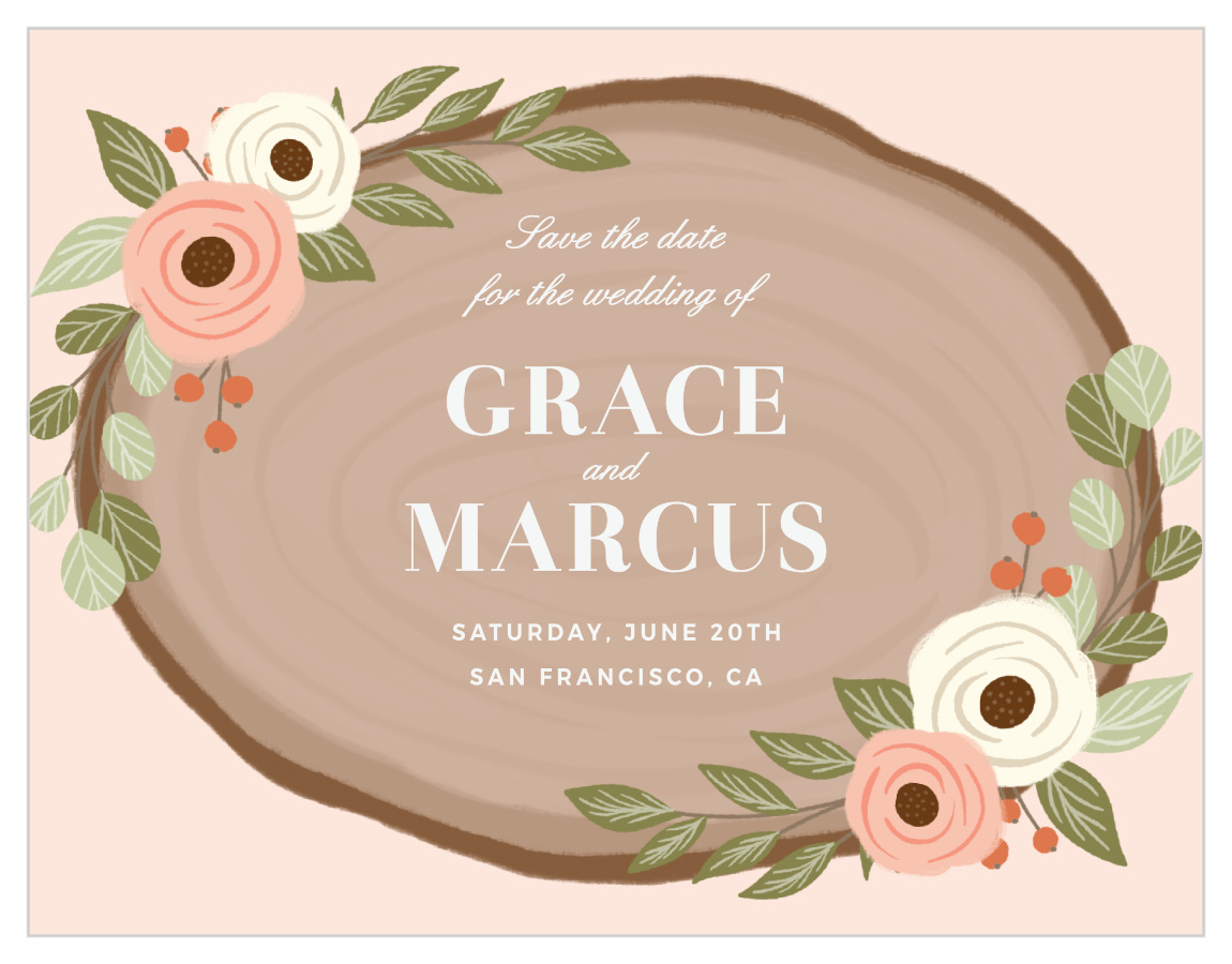 Country Chic Save the Date Cards