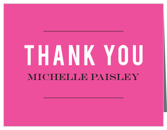 Our Art Pop Bat Mitzvah Thank You Cards utilize the same gorgeous design and color scheme as several other cards in the Art Pop mitzvah suite.