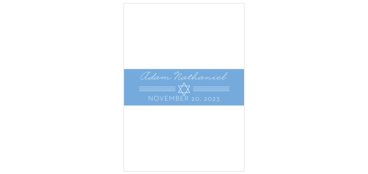 Simply Classic Bar Mitzvah Belly Bands