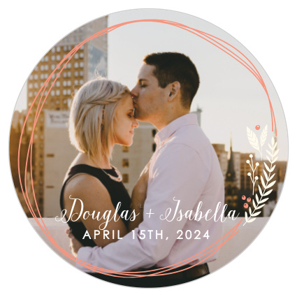 A gorgeous Botanical Wreath Coaster is the perfect gift- both for your venue's tables and for your guests to take home after your big day.