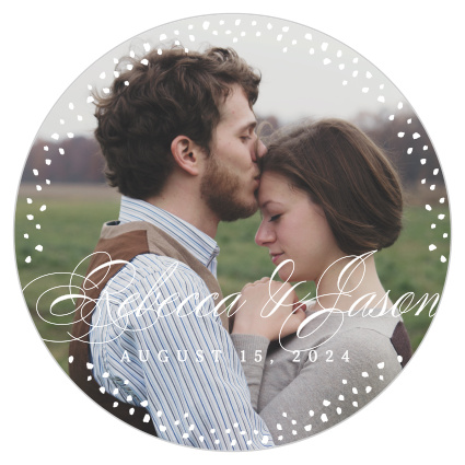 Lovely Swash Coasters are a fantastic choice for your wedding.